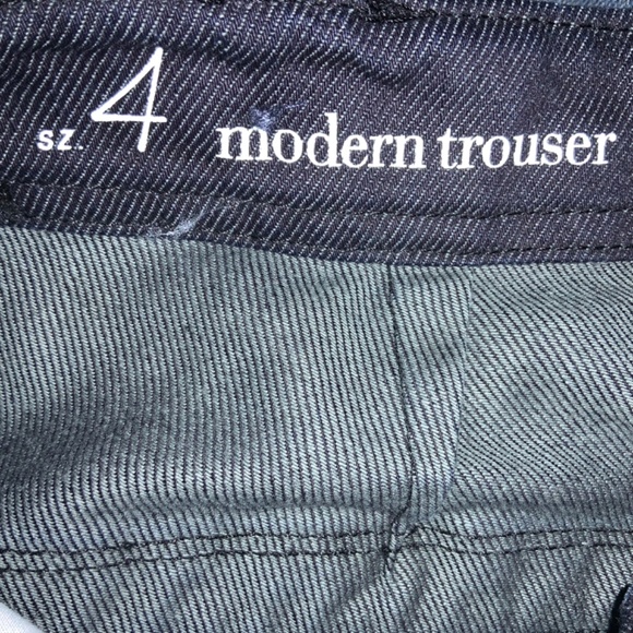 Ann Taylor Loft Modern Trouser Sz 4 wide leg navy blue - Picture 8 of 9